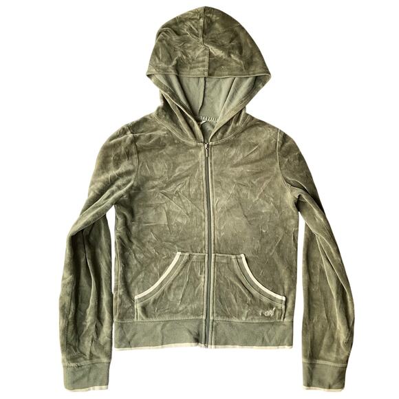 American Eagle Outfitters Women Long Sleeve Full Zip Velvet Jacket size M, Green - Picture 1 of 8